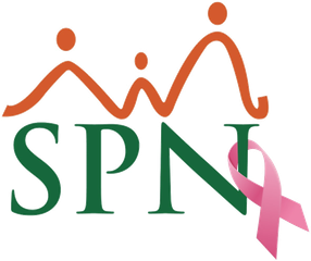Logo de SPN Software acompañado del lazo rosa